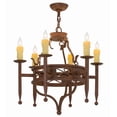 thumbnail image 5 of Meyda Tiffany 161989 Jasmine 6 Light 24" Wide Taper Candle Style Chandelier - Rust, 5 of 5