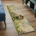 thumbnail image 3 of Spring Floral 2'x6' Runner Rugs for Hallway Kitchen Bedside Non Slip Washable, Birds Cabin Watercolor Botanical Retro Art Entryway Rug Runners with Rubber Backing, Long Carpet Runner for Laundry Room, 3 of 8