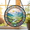 thumbnail image 7 of Pawberry Valley Window Hanging Stained Glass, Valley Suncatchers for Windows Stained Glass, Stained Glass Valley suncatcher, 7 of 7