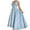 Blue, variant on Women’s Halter Prom Dresses Long Jacquard Satin A-Line Formal Dress Length Cocktail Evening Gowns