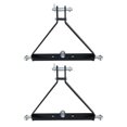 thumbnail image 1 of Field Tuff 3 Point Triangle Frame Lawn Tractor Trailer Hitch (2 Pack), 1 of 4