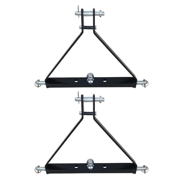 Field Tuff 3 Point Triangle Frame Lawn Tractor Trailer Hitch (2 Pack)