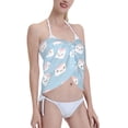 thumbnail image 4 of Disketp Cartoon Sushi Women Swimsuit Cover Up Short Chiffon Summer Beach Sarong Bikini Wrap Skirt Bathing Suit, 4 of 7