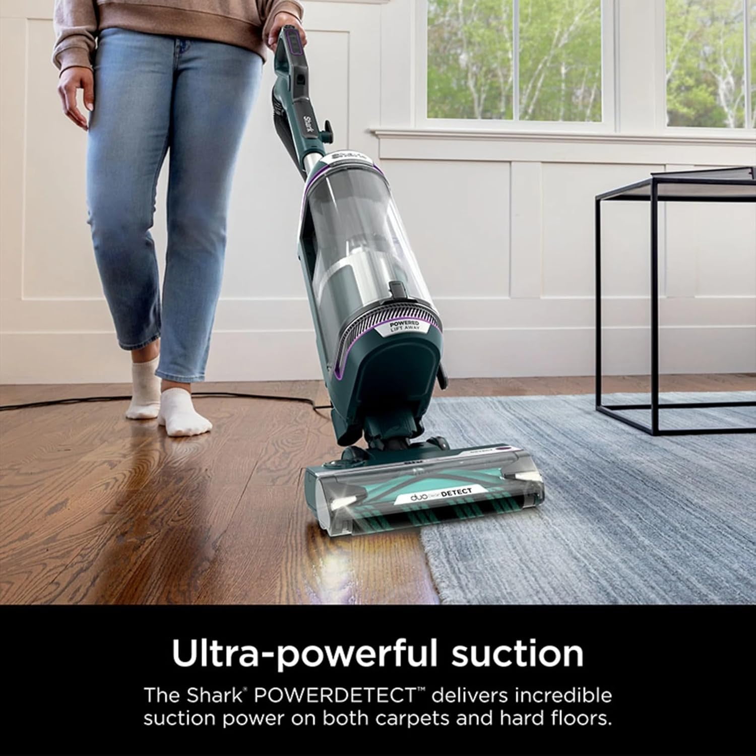Restored SHARK AZ4000 POWERDETECT Upright Vacuum Cleaner with DuoClean Technology, Odor Neutralizer Technology, Powered Lift-Away, Self Cleaning Brushroll (Refurbished)