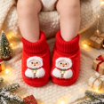thumbnail image 3 of Miaouyo Baby Christmas Booties Knit Patchwork Winter Warm Soft Sole Shoes, 3 of 6