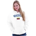 thumbnail image 4 of Venezuela Country Flag Soccer Fan Unisex Plus Fleece Graphic Hoodie Brisco Brands 2X, 4 of 5