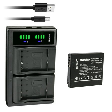 Kastar 1-Pack Battery and LTD2 USB Charger Replacement for Panasonic DMW-BCF10 DMW-BCF10E DMW-BCF10PP CGA-S009 CGA-S009E CGA-S/106B Battery Panasonic DE-A59 DE-A59B DE-A60 Charger