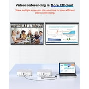 Duomigo USB C Dual HDTV Adapter, 2 Monitor Splitter, USB C Hub for Dual HDTV Docking Station for Laptops and Monitors