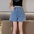thumbnail image 4 of Girls Jean Shorts Elastic Waist Pull On Toddler Girl Summer Clothes Toddler Shorts Girls 5-6 Years Girls Fashion, 4 of 9