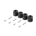 thumbnail image 5 of Tholdsy 4 piezas RC Wheel Spacer 1:10 Kit Metal Simple reemplazo modificación accesorios Hub reemplazo para SCX10 negro Negro 2piezas Tholdsy CBP197988, 5 of 5