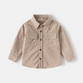 thumbnail image 2 of LYMAYTER Kids Boys Long Sleeve Shirt Toddler Collared Button Down Casual Shirt Fall Outfits 2-7Y, 2 of 8