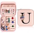 thumbnail image 1 of GFDYREE Travel Jewelry Case, Jewelry Organizer Box Small Jewelry Travel Case Jewelry Boxes for Women Travel Mini Jewelry Case Travel Jewelry Case Small Jewelry Case Initial U, 1 of 6