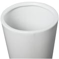 thumbnail image 4 of DecMode 24", 20"H Abstract Fluted Round White Ceramic Vase, Set of 2, 4 of 8