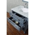 thumbnail image 5 of Stufurhome Marla 30" Gray Marble Top Bathroom Vanity with Mirror, 5 of 8