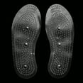 thumbnail image 4 of 1 par de plantillas de masaje antifatiga de silicona transparente con terapia magnética (L), 4 of 14