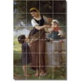 thumbnail image 1 of Ceramic Tile Mural-Emile Munier Mother Child Painting 7. 48" w x 72" h using (24) 12 x 12 ceramic tiles, 1 of 3