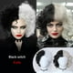 thumbnail image 4 of Peluca Blanca Y Negra, Disfraz De Cosplay, Pelo Sintético Para Mujer, Pelo Corto Para Juego De Rol Para Cosplay, Fiesta De Navidad Y Halloween Advancent CE007669-05, 4 of 6