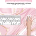thumbnail image 5 of Extended Gaming Mouse Pad(35.4x15.7 in), Large Desk Pad Laptop Computer Keyboard Mat Waterproof Desk Decor Writing Pad for Work, Game, Office, Home - Pink Fluid, 5 of 6