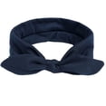 thumbnail image 4 of Bow Headbands For Women Solid Color Boho non slip Hair Bands Elastic Cute Fashion Sports Turban Hair Accessories (Free Size, Navy), 4 of 5