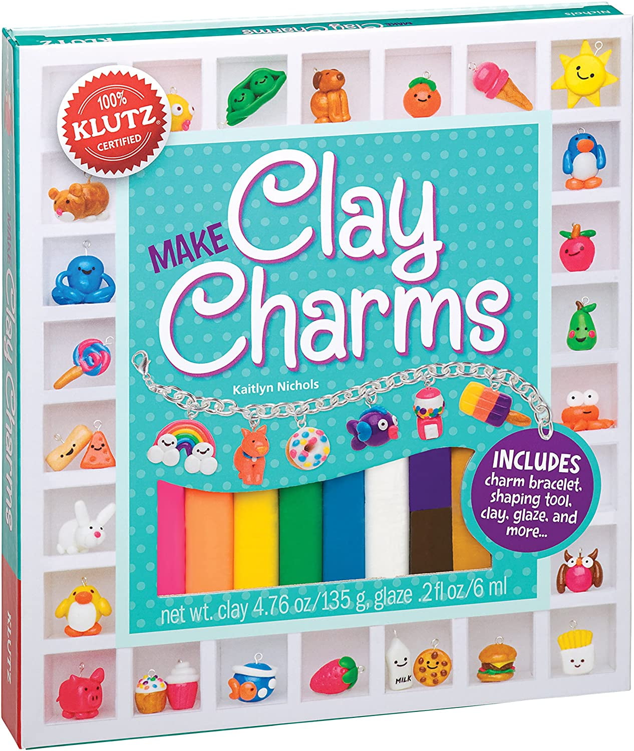 klutz make clay charms craft kit