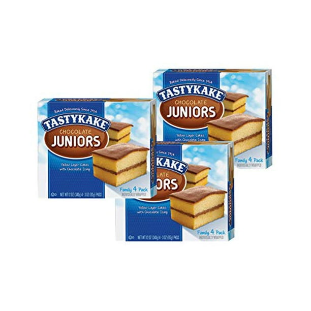 Tastykake Chocolate, Coconut or Koffee Kake Juniors Family Size 4 Pack