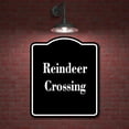 thumbnail image 2 of Reindeer Crossing BLACK Aluminum Composite Sign 15''x18'', 2 of 9