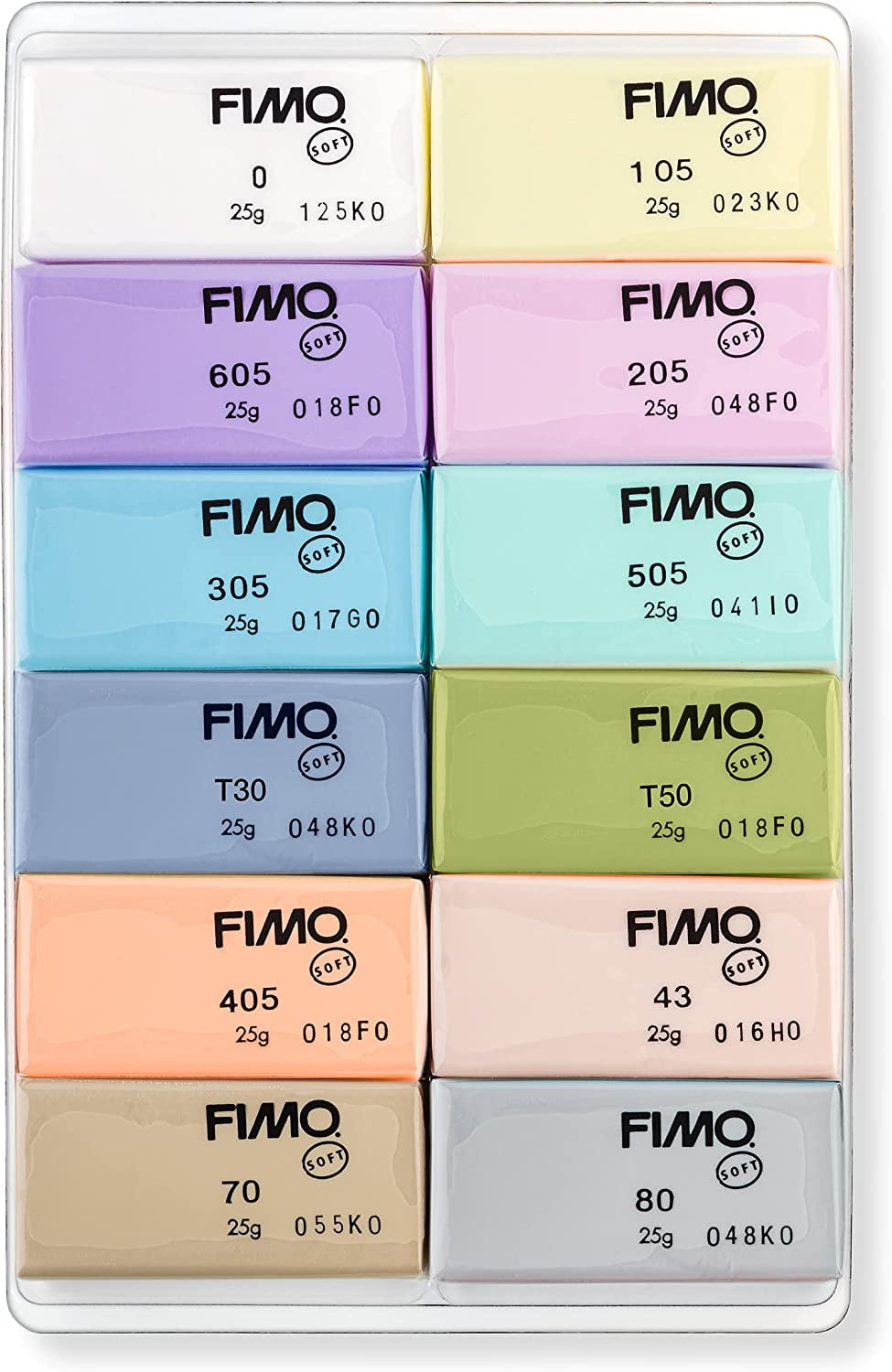 Surtido de 12 colores Pasta Fimo Soft Fashion - Perles & Co