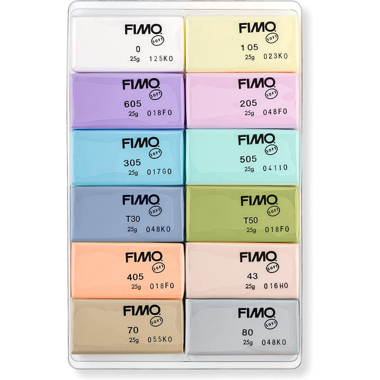 Staedtler FIMO Soft Polymer Clay - Oven Bake Clay for Jewelry, Sculpting,  Crafting, 30 Pieces, Assorted Colors, 8023 C30