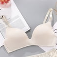 thumbnail image 2 of oqasdz Womens Bras Comfort Cordless Backless Spongeless with Convertible Shoulder Straps Gathering Bra, 2 of 3