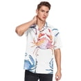 thumbnail image 5 of Ckdifva Many Crabs Mens Button Down Short Sleeve Shirt Casual Shirts Beach Hawaiian Shirts, 5 of 8