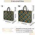 thumbnail image 2 of FORMRS Womens Corduroy Tote Bag Crossbody Shoulder Purse Handbag with Detachable Strap, Blue Art Sunflowers, 2 of 7