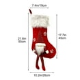 thumbnail image 4 of Xuniizn Christmas Stockings Bulk, Assorted Festive Xmas Stockings for Fireplace Mantel Decor, Traditional Holiday Ornaments, Christmas Decorations for Home, 100%Polyester, 4 of 6
