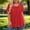 Red, variant on Gamivast Pleated Blouses for Women Plus Size Short Sleeve Scoop Neck Casual Tunic Tops Solid Color Loose Fit Flowy Shirts Lightweight Comfortable Summer Wear for Leggings Size L-XXXXL