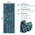 thumbnail image 2 of Math Equations Lab Tools Blue Pattern Hot Yoga Mat Towel Non Slip for Hot Yoga - Quick-Drying Yoga Mat Cover with 4 Corner Pockets with Travel Bag - Hot Yoga Towel Non Slip 70"x26", 2 of 6
