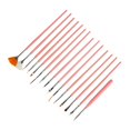 thumbnail image 3 of Juego de 15 bolígrafos para decoración de uñas, bolígrafo de fototerapia para tallado de uñas, para uso doméstico. Rosado, 3 of 9