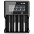 thumbnail image 2 of Cargador de batería VC4S Cargador rápido de iones de litio de 4 ranuras con cargador de pared de 18 W Max 3A para cargador de batería 10440 16340 18650 20700 21700 32650 AAA / AA / C Xemadio 2035731, 2 of 9