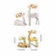 thumbnail image 4 of Cateissary Juego de 2 uds de adornos de ciervo para el hogar, diseño de escena pequeña interesante, decoración de de alce, figurita de Decoración del hogar Blanco, 4 of 6