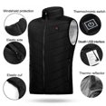 thumbnail image 4 of Sexy Dance Heated Vest For Men Women Unisex Electric Heated Coat with Power Bank USB Rechargeable Washable Heated Jacket Outdoor Fishing Hunting Waistcoat Hiking Vest, 4 of 10