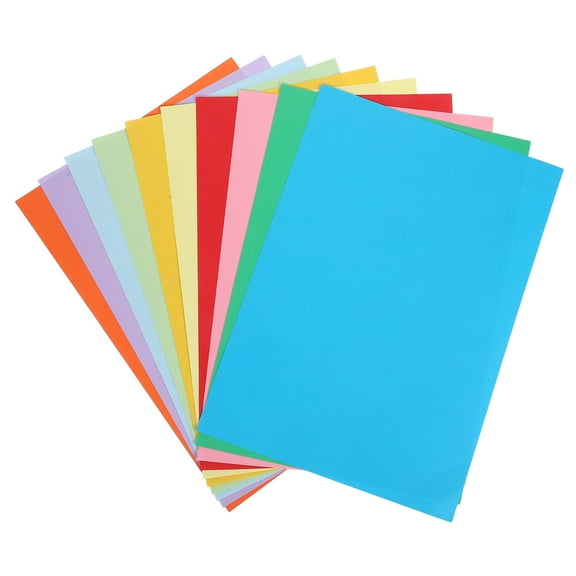 Homoyoyo 100pcs Thick Colored Construction Paper Assorted Drawing Art Projects