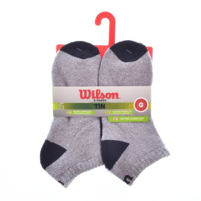 Tin Wilson para Niño, Jaspe 6 Pares Talla G de 21.5 a 23 cm