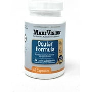MaxiVision Ocular Formula AREDS2 Eye Multi Vitamins Lutein Zeaxanthin 60 ct.