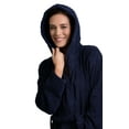 thumbnail image 4 of Women's Deluxe Cotton Hooded Robe - Extra Soft & Absorbent, 4 of 6