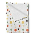 thumbnail image 2 of Geometric Circle Soft Flannel Fleece Throw Blanket, Big and Small Circle Spread in Different Tones Spots Fun Artwork, Cozy Plush for Indoor and Outdoor Use, 50" x 70", Multicolor, by Ambesonne, 2 of 5