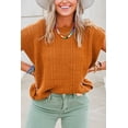 thumbnail image 1 of a.Jesdani Chestnut Grid Sweater: Chic & Timeless Style, Best Sellers, 1 of 8