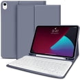 thumbnail image 1 of Timoom iPad Air 4ª / Air 5ª Generación Funda con Teclado de 10.9 Pulgadas con Soporte para Lápiz, Cubierta con Teclado Inalámbrico Bluetooth Desmontable Magnéticamente Delgada para iPad 10.9" Air, 1 of 7