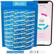 Pregmate 25 Ovulation Test Strips with Numeric LH Result Quantitative Predictor Kit (25 Count)
