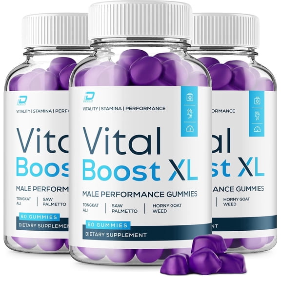 Vital Boost XL Gummies – VitalBoost XL Gummy Natural Blend Vitamins for Overall Health, 3 Pack, 180 Gummies