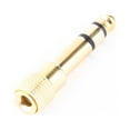 thumbnail image 4 of 3.5 Female To 6.5 Male Headphone Audio Adapter Gold, 4 of 6
