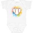 thumbnail image 3 of Inktastic Baseball Sports Heart Girls Baby Bodysuit, 3 of 5
