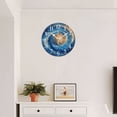 thumbnail image 4 of Round Wall Clock,Oil Painting Of Swirling Galaxies And Planets,Silent Non-Ticking Wall Clock Decor for Home Office Kitchen Living Room Bedroom(10inch), 4 of 4